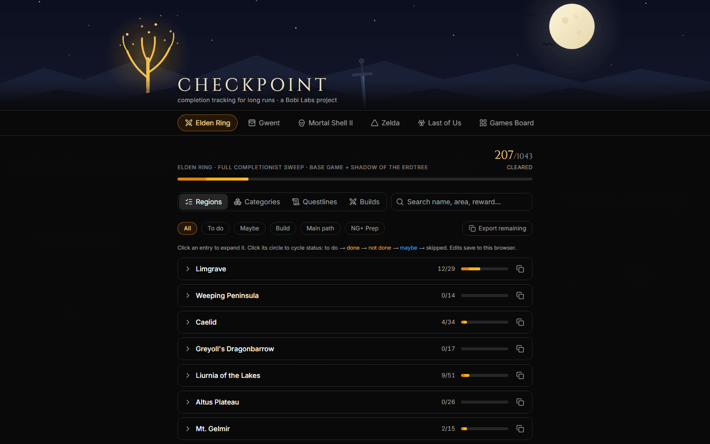 Checkpoint on a laptop